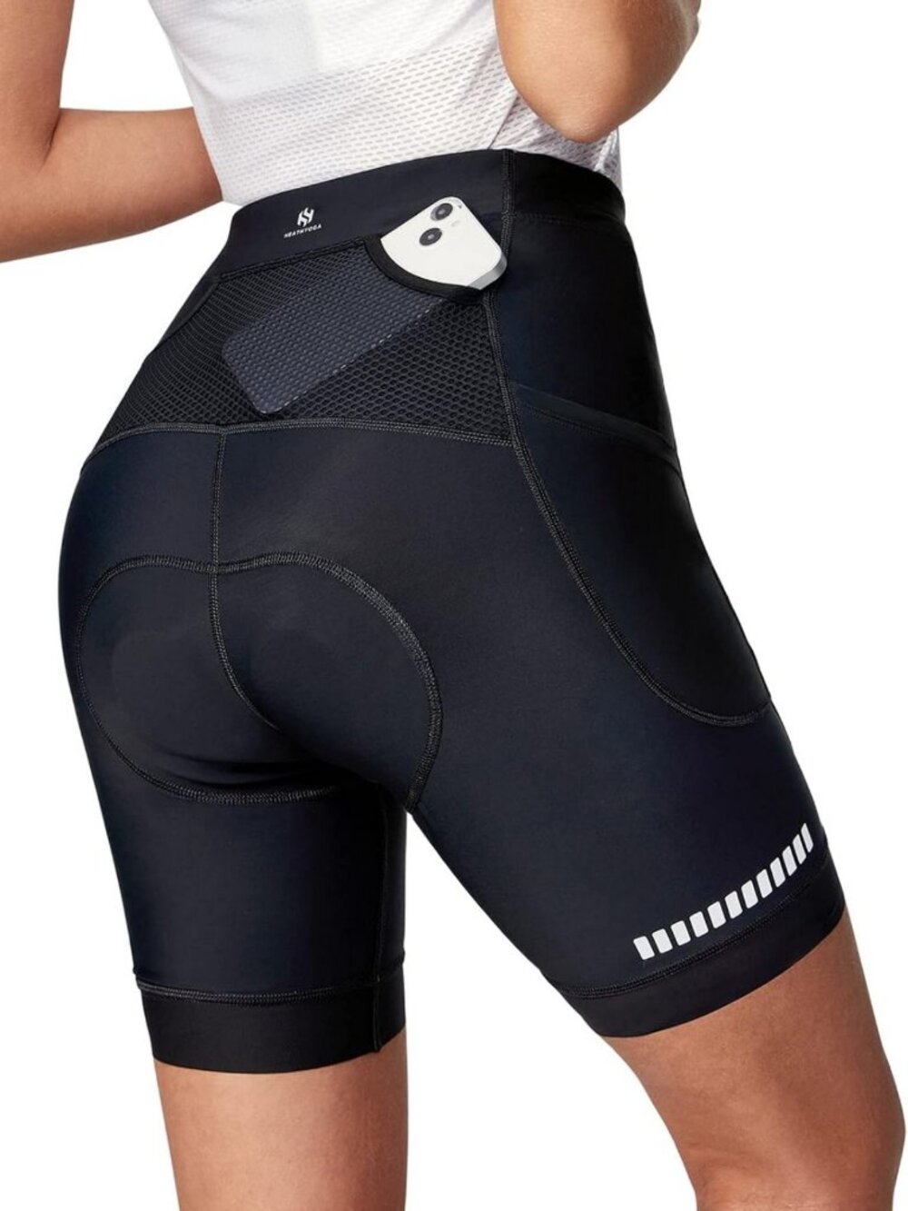 4D Padded Bike Shorts for Women with Pockets - Comfortable Cycling & Biking